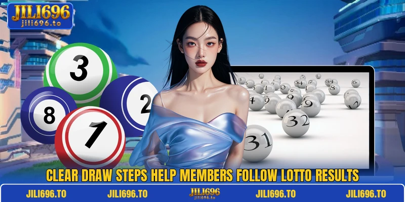 Clear draw steps help members follow lotto results