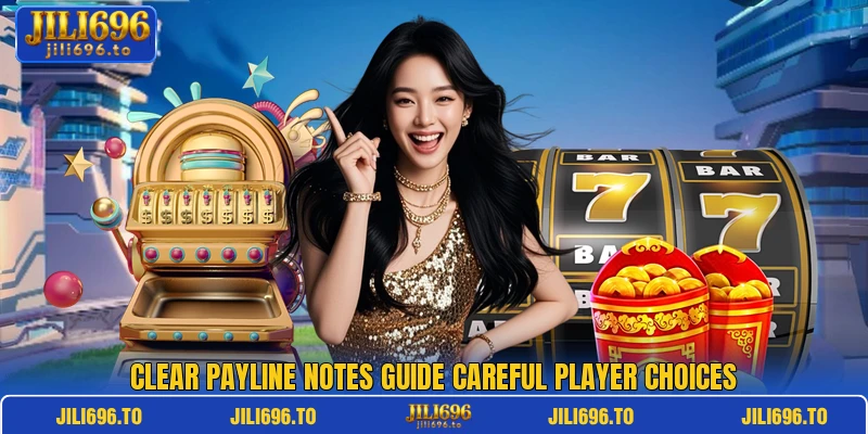 Clear payline notes guide careful player choices