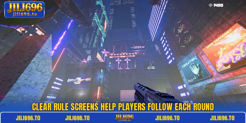 Clear rule screens help players follow each round