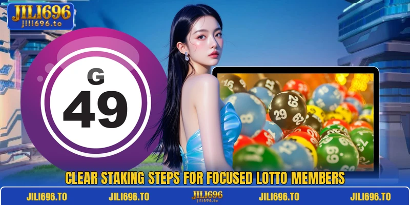 Clear staking steps for focused lotto members