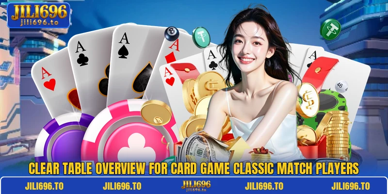 Clear table overview for Card Game Classic Match players