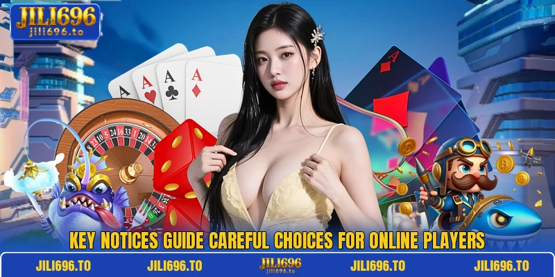 Key notices guide careful choices for online players Key notices guide careful choices for online players