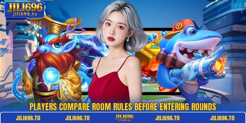 Players compare room rules before entering rounds