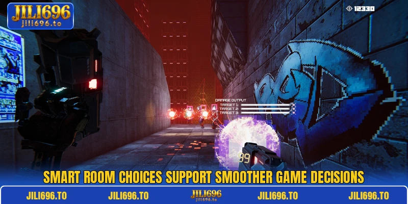 Smart room choices support smoother game decisions